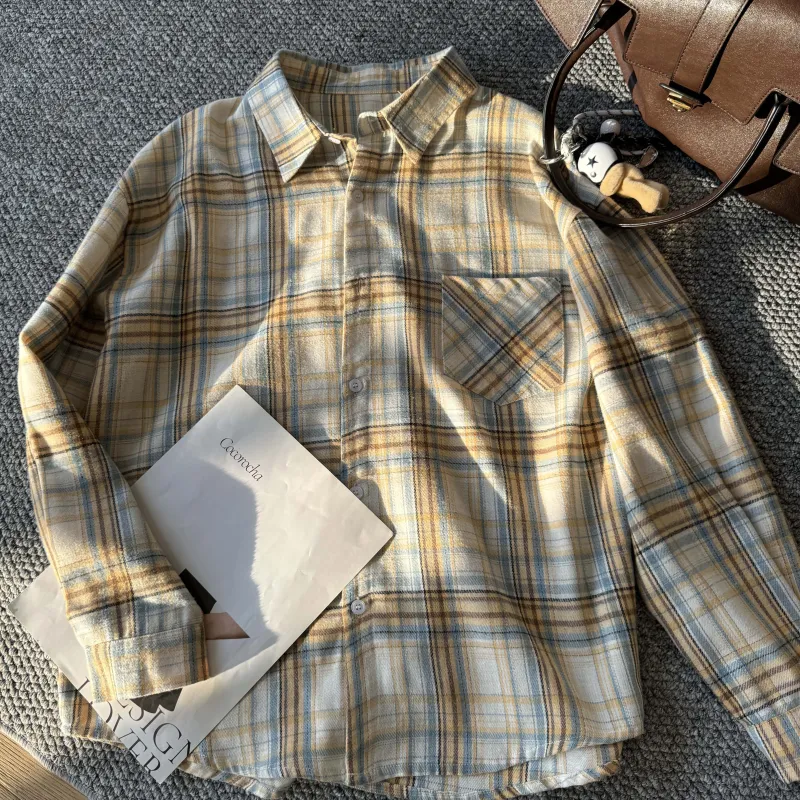 FASTFISH Shirt Unisex Red Plaid-7