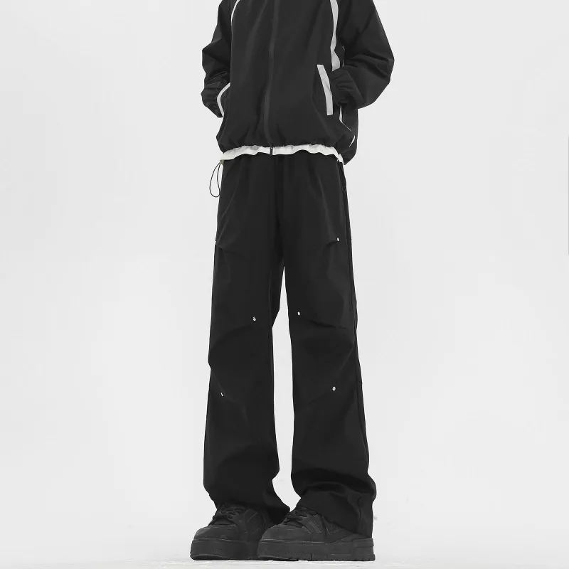 FASTFISH Windbreaker Pants Unisex Black-3