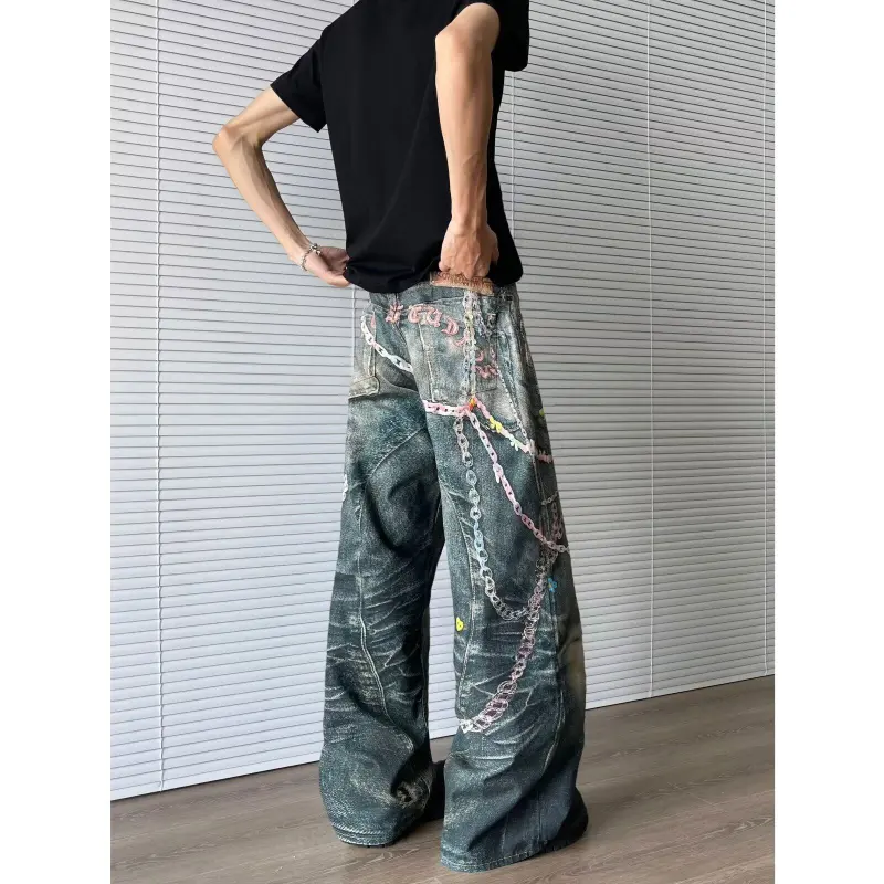 FASTFISH Jeans Unisex Blue-4