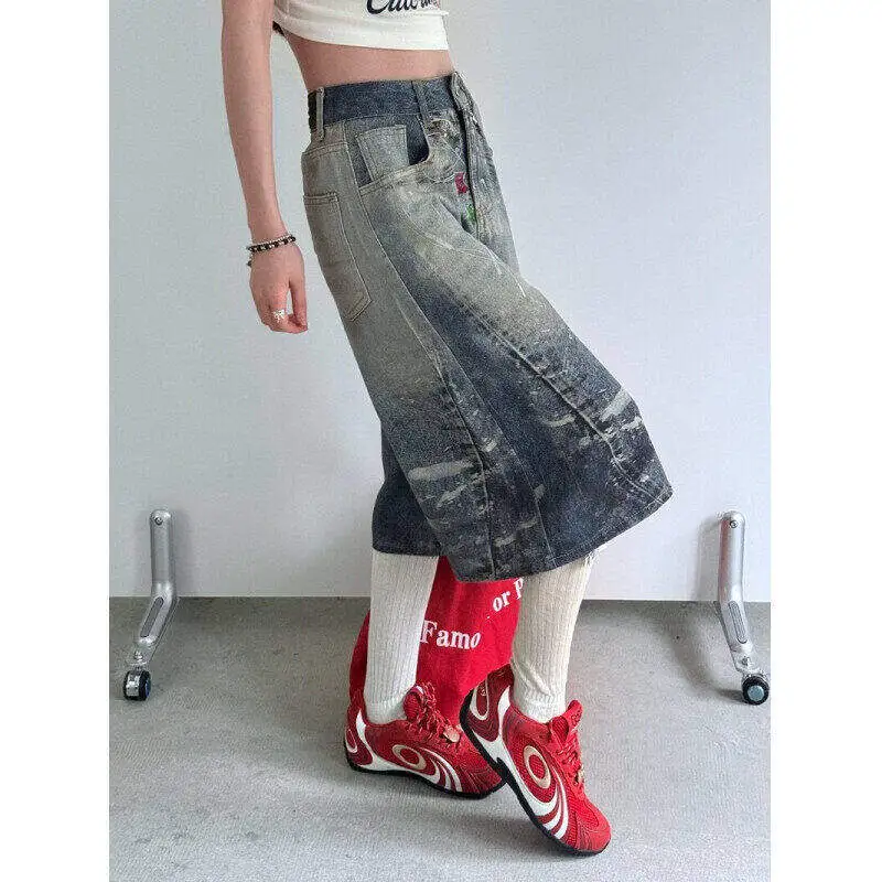 FASTFISH Denim Shorts Unisex Blue-3
