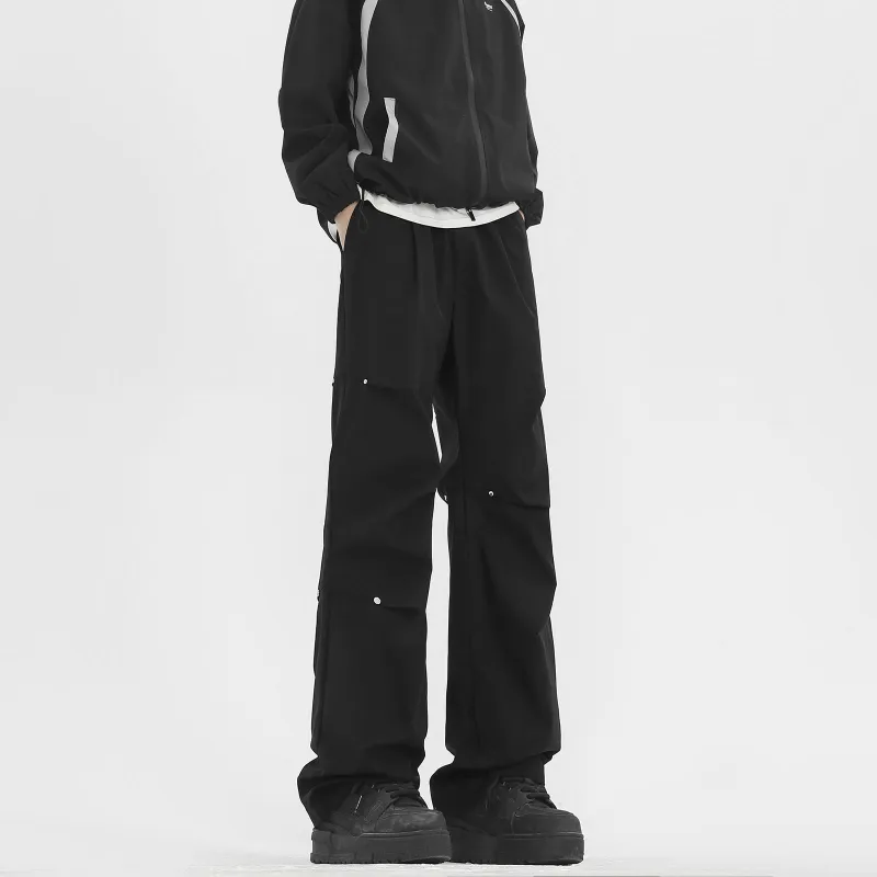 FASTFISH Windbreaker Pants Unisex Black-7