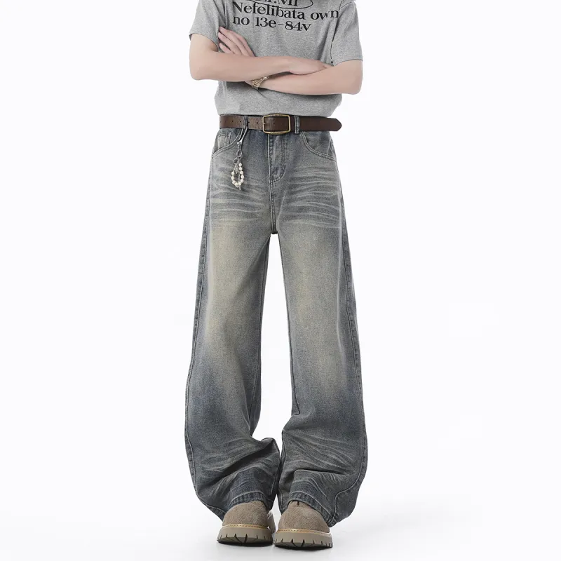 FASTFISH Jeans Unisex Washed Color-2