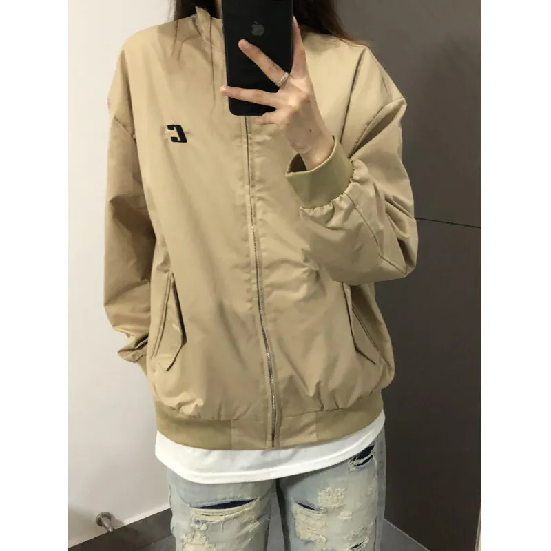 FASTFISH Jackets & Coats Unisex Khaki-5