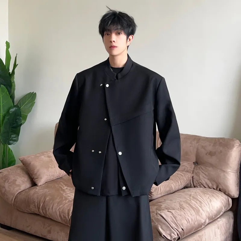 FASTFISH Coat Jacket Unisex Black-1