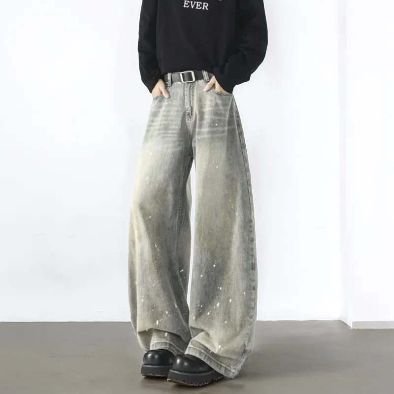 FASTFISH Jeans Unisex Smoke Gray-4