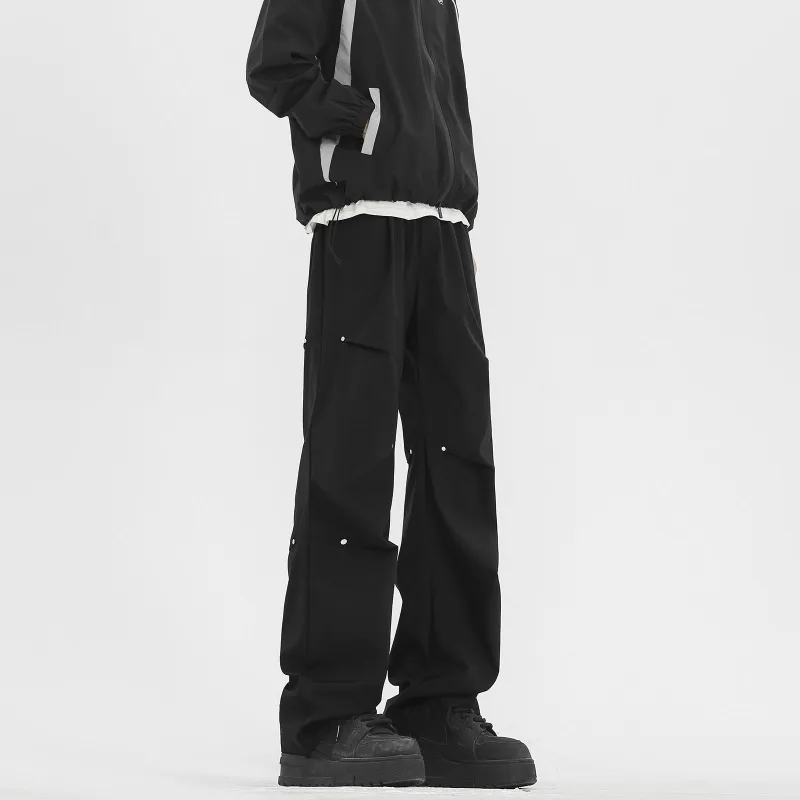 FASTFISH Windbreaker Pants Unisex Black-6