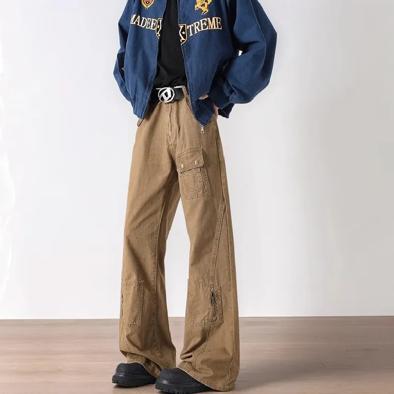 FASTFISH Jeans Unisex Brown-2