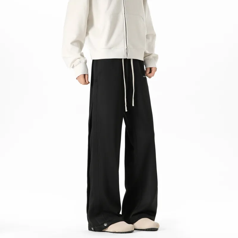 FASTFISH Casual Pants Unisex White Heather Gray-9
