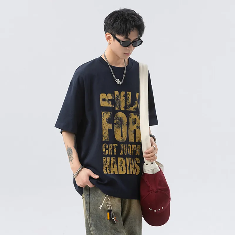 FASTFISH T Shirts Unisex Navy Blue-4