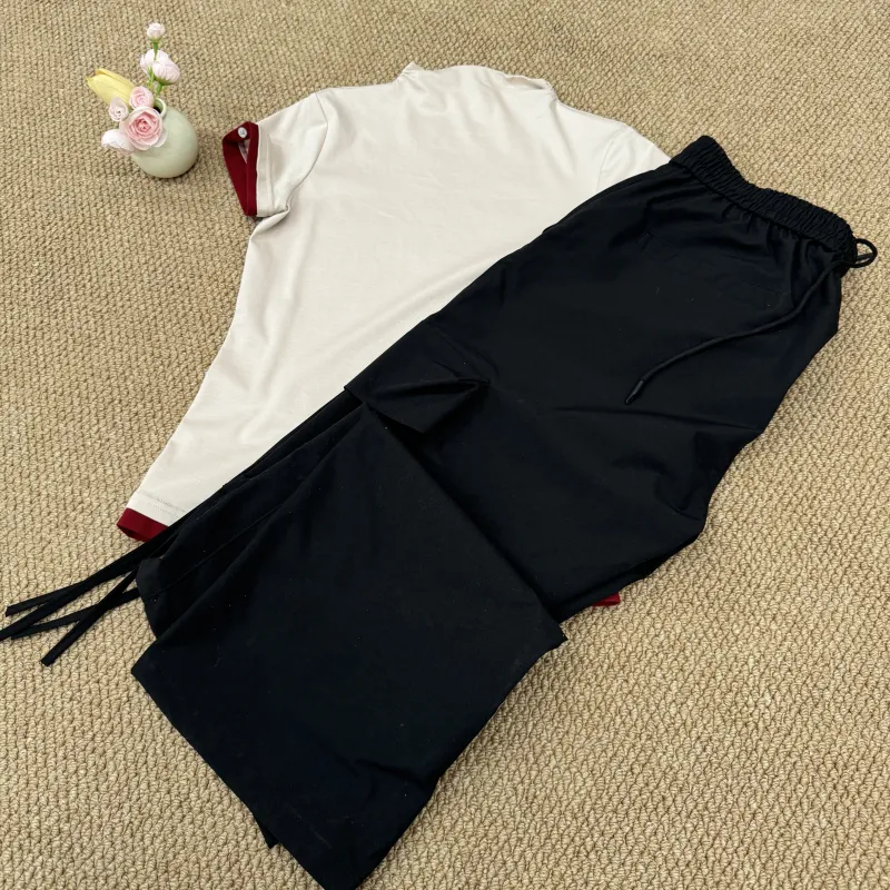 FASTFISH Cargo Pants Unisex Black-2