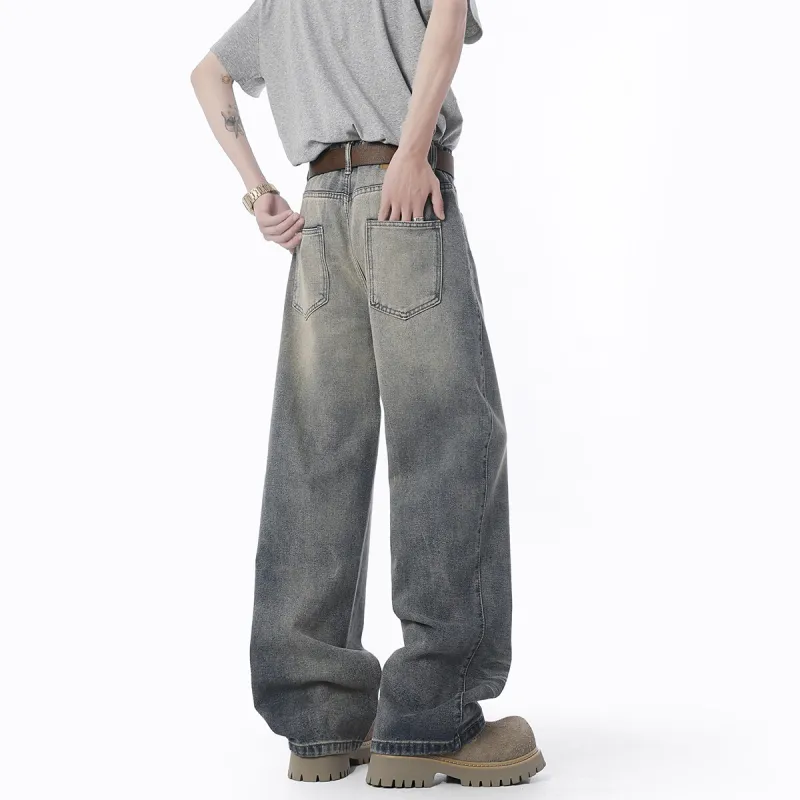 FASTFISH Jeans Unisex Washed Color-4