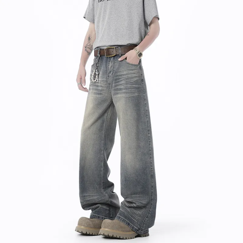 FASTFISH Jeans Unisex Washed Color-1