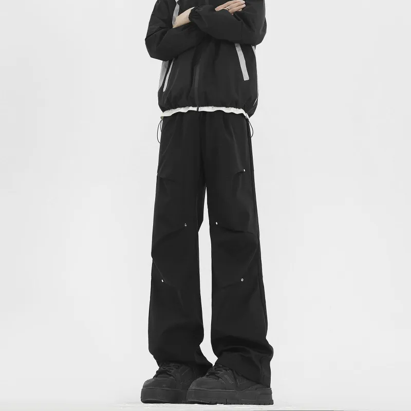 FASTFISH Windbreaker Pants Unisex Black-2