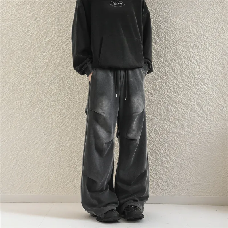 FASTFISH Casual Pants Unisex Black-1