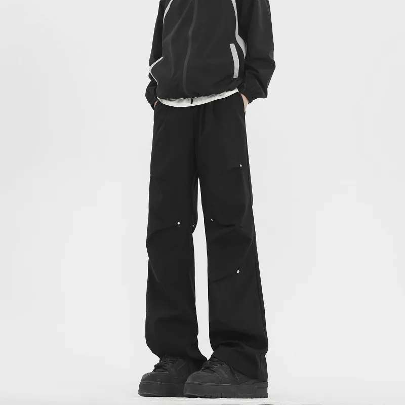 FASTFISH Windbreaker Pants Unisex Black-4