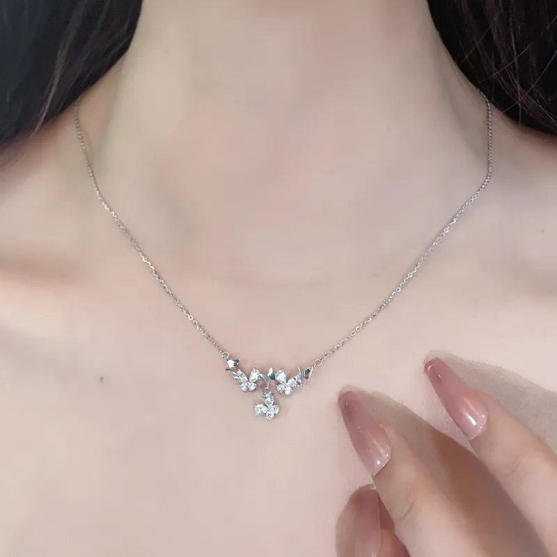 YDE S925 Silver Necklaces Women's-4
