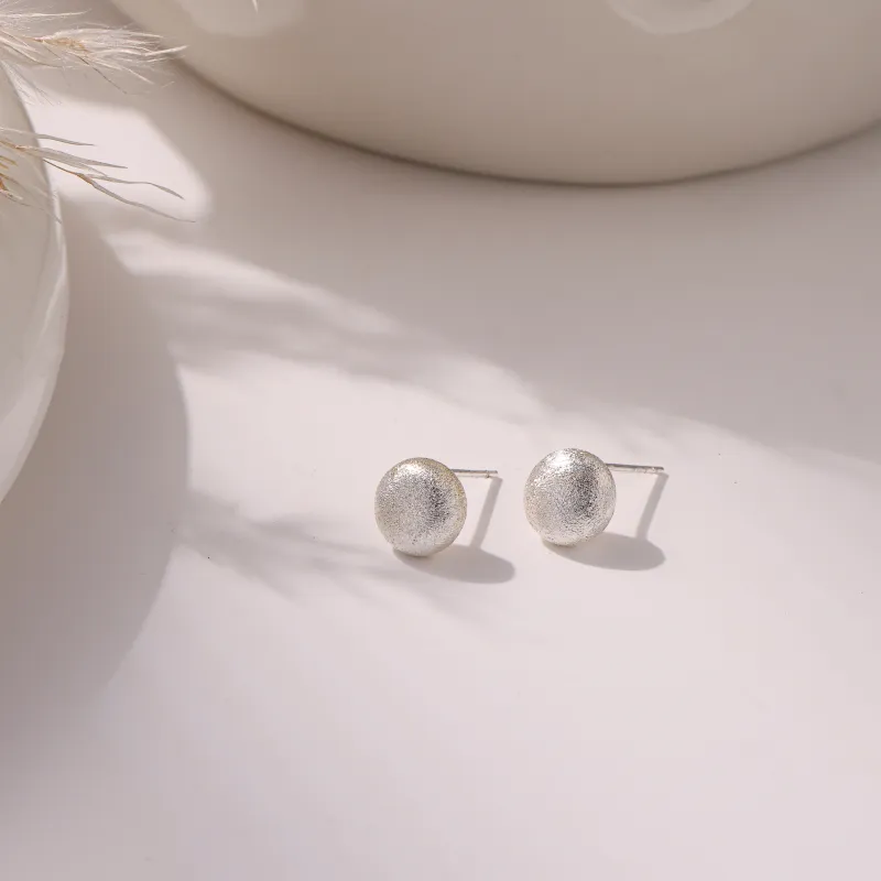 YDE S925 Silver Stud Earrings Women's-1