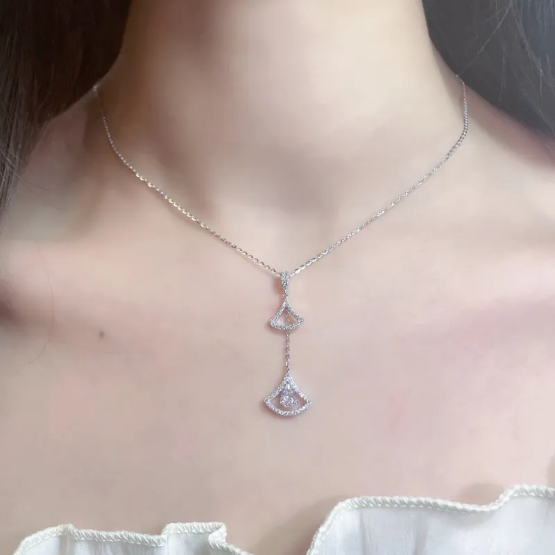 YDE 925 Sterling Silver Necklaces Women's-3