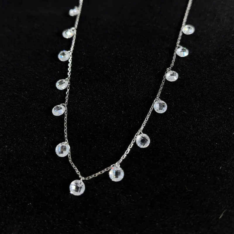 YDE S925 Silver With Zircon Necklaces Women's-2