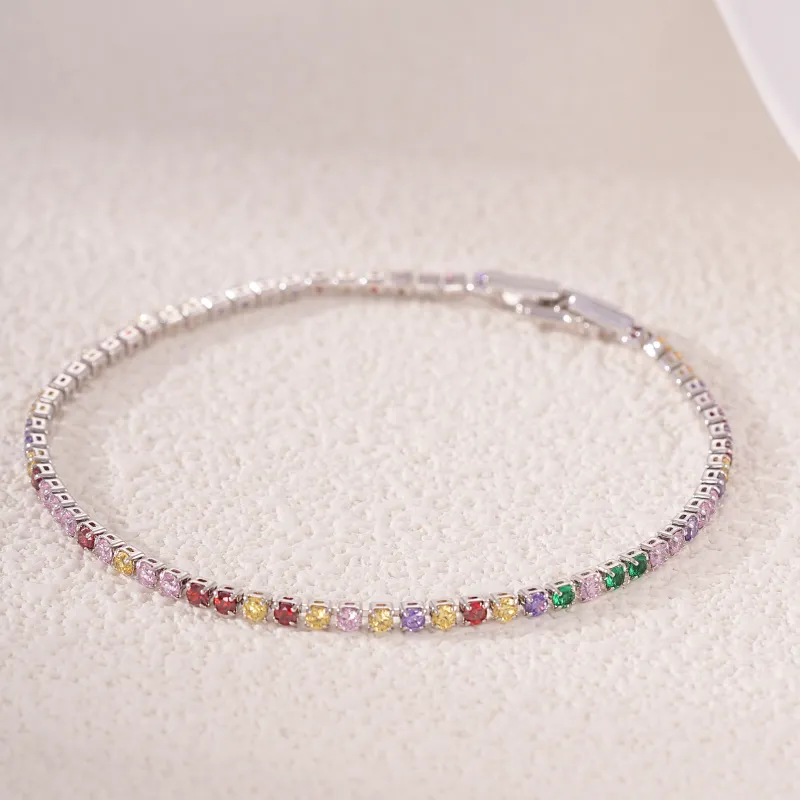 YDE Copper Synthetic Zirconia Bracelets Women's-1