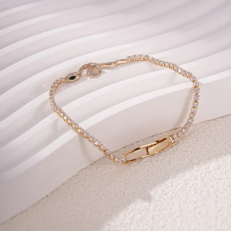 YDE Alloy Synthetic Cubic Zirconia Bracelets Women's-1