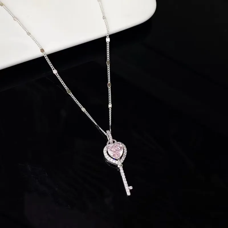 YDE S925 Silver With Zircon Necklaces Women's-1
