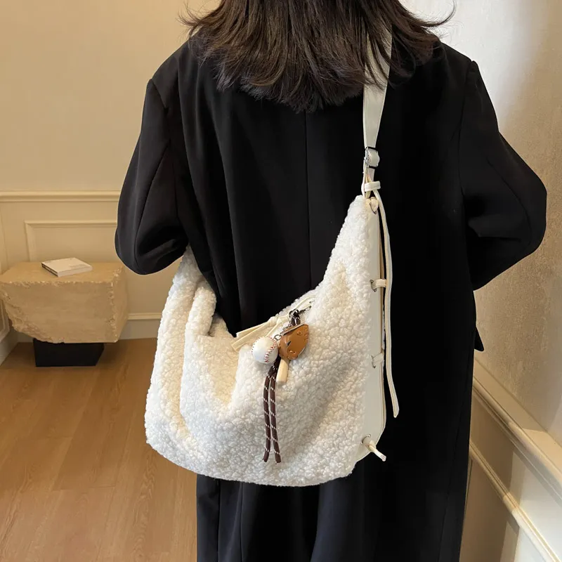 DCLOUD Plush Crossbody Bag Women's Multicolor-15