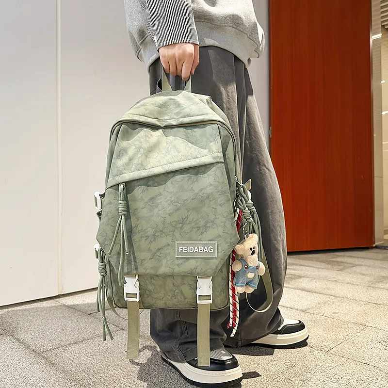 DCLOUD Nylon Backpack Unisex Multicolor-19