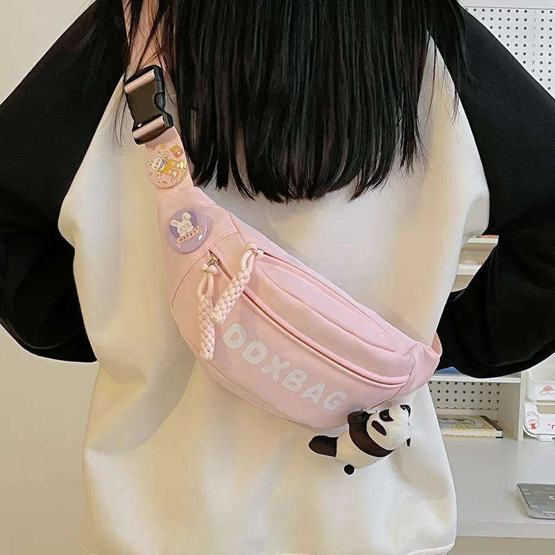 DCLOUD Nylon Backpack, Crossbody Bag, Sling Bag Regular Unisex White/Black/Pink/Yellow/Green-11