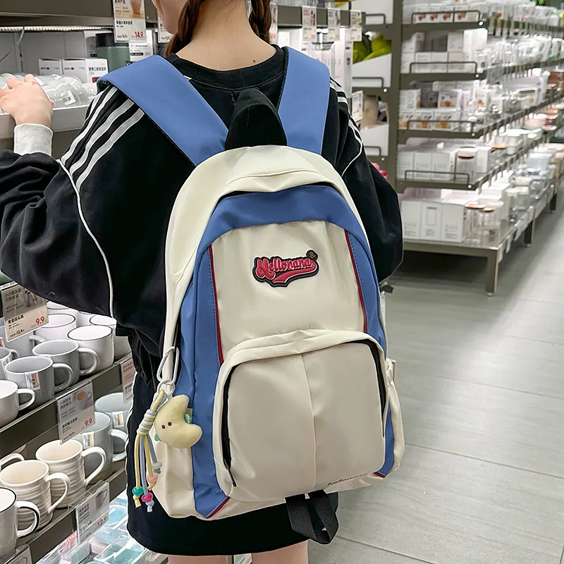 DCLOUD Nylon Backpack Regular Unisex Multicolor-6