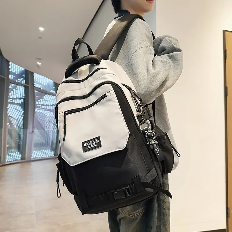DCLOUD Nylon Backpack Unisex Multicolor-12