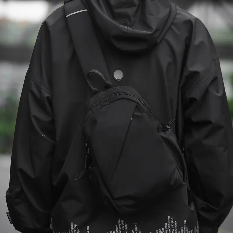 DCLOUD Polyester Crossbody Bag Regular Men's Black-4