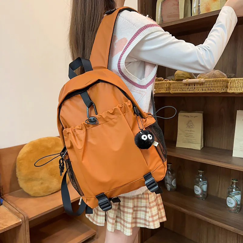 DCLOUD Membrana Dermalis Backpack Unisex Orange/Black/Khaki/Pea Green/Gray-4