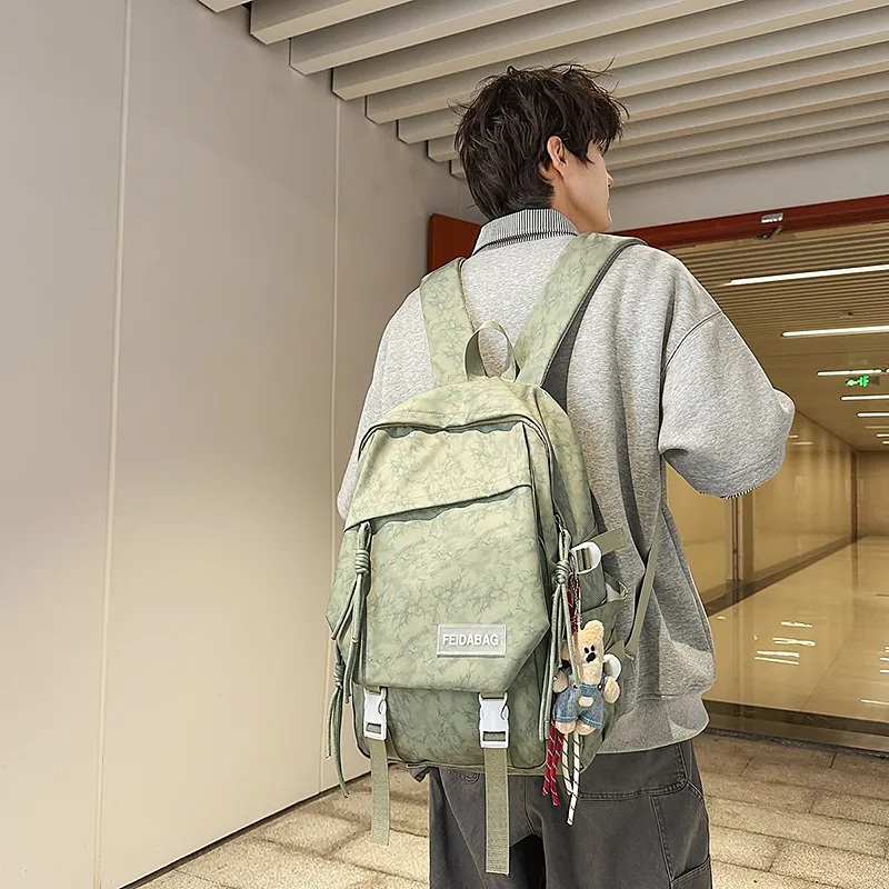 DCLOUD Nylon Backpack Unisex Multicolor-15