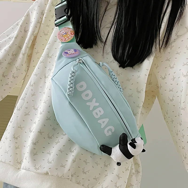 DCLOUD Nylon Backpack, Crossbody Bag, Sling Bag Regular Unisex White/Black/Pink/Yellow/Green-20