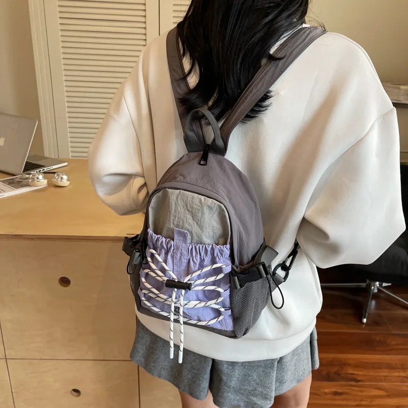DCLOUD Fabric Backpack Regular Women's Multicolor-13
