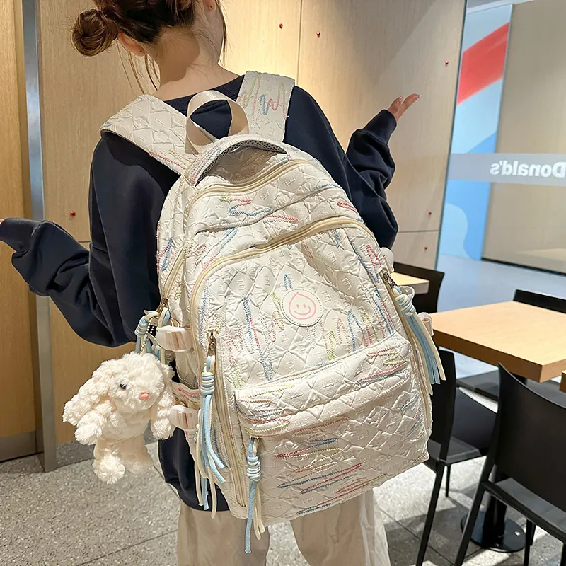 DCLOUD Nylon Backpack Women's Multicolor-2