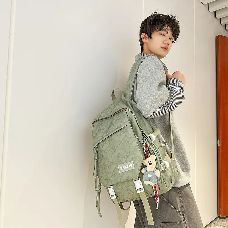 DCLOUD Nylon Backpack Unisex Multicolor-17
