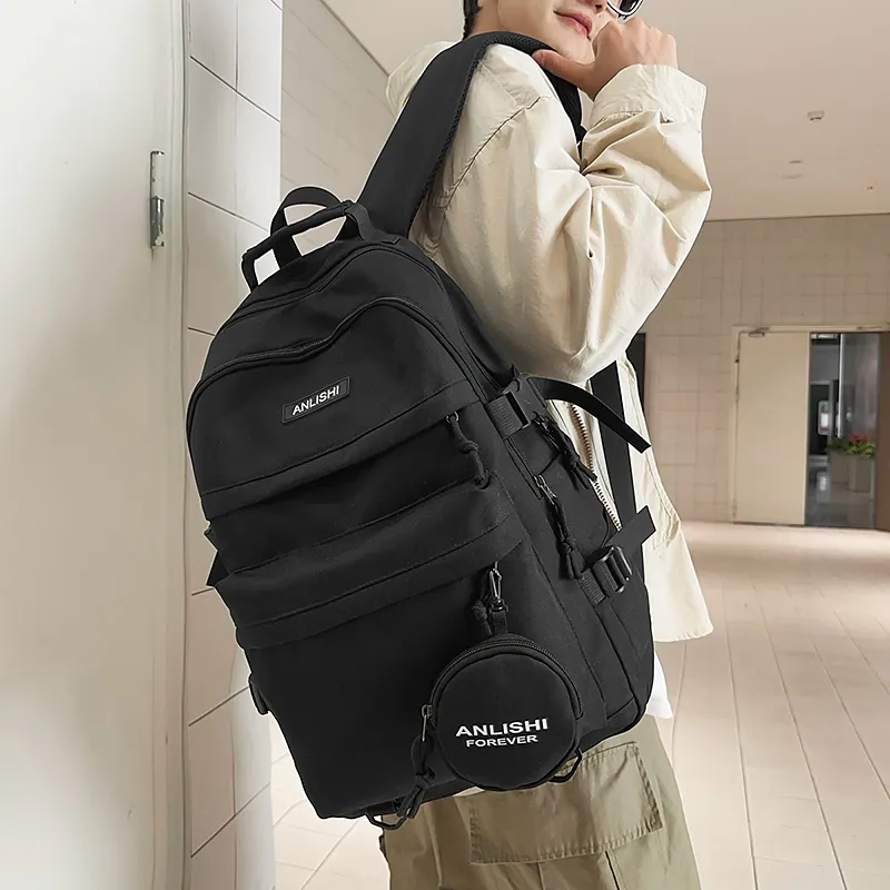 DCLOUD Nylon Backpack Regular Unisex Multicolor-1