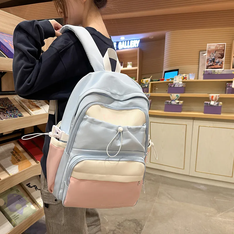 DCLOUD Nylon Backpack Regular Unisex Multicolor-24