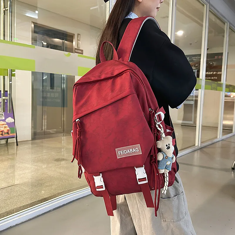 DCLOUD Nylon Backpack Unisex Multicolor-23