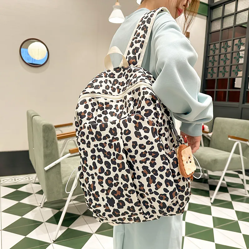 DCLOUD Nylon Backpack Tubas Unisex Black/Pink/Brown/Blue-14