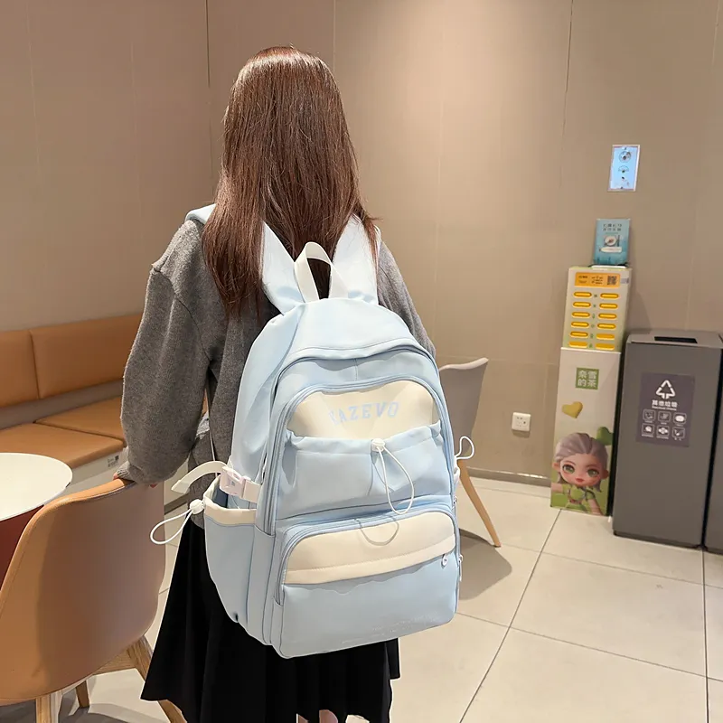 DCLOUD Nylon Backpack Regular Unisex Multicolor-4