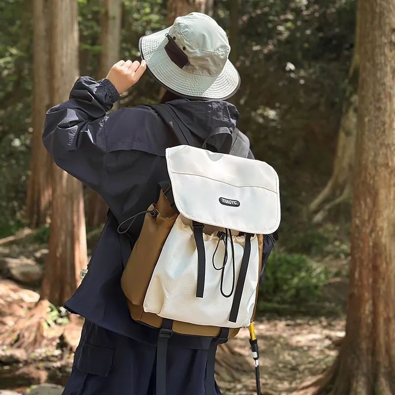 DCLOUD Nylon Backpack Unisex Multicolor-3