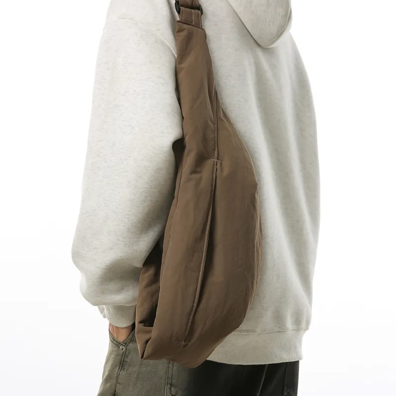 DCLOUD Nylon Sling Bag Unisex Light Khaki/Ginger Yellow/Coffee/Black-9