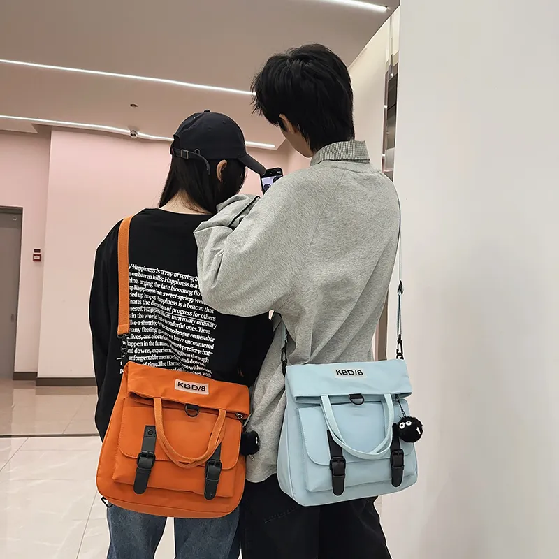 DCLOUD Nylon Crossbody Bag Unisex White/Black/Blue/Green/Orange-7