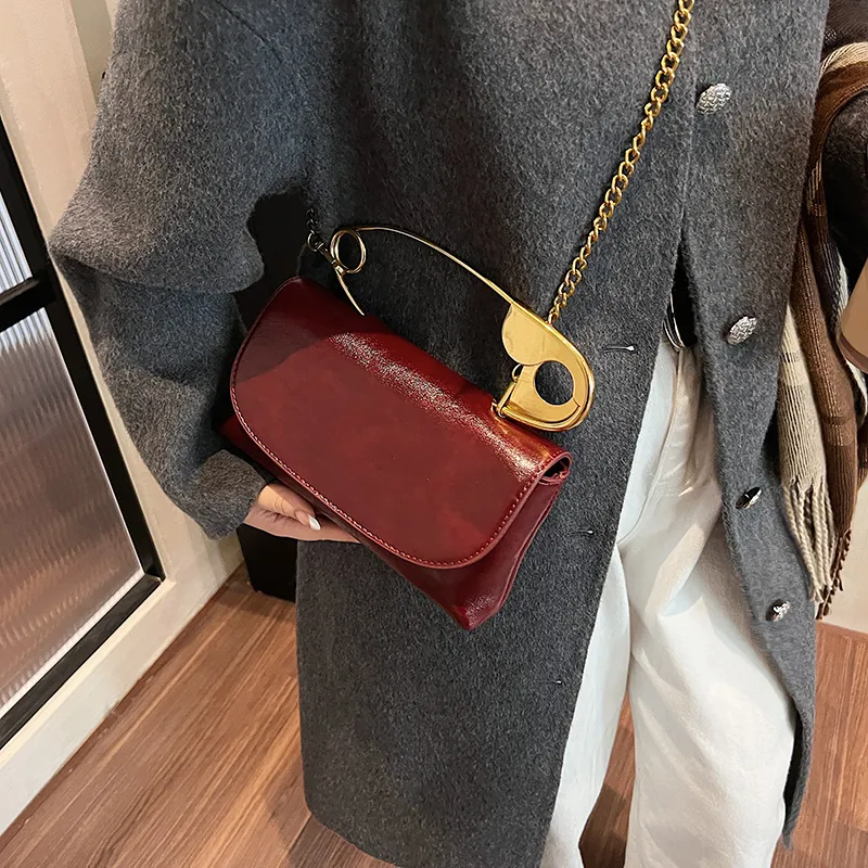 DCLOUD PU Shoulder Bag Crossbody Bag Handbag Regular Unisex Ecru Black/Brown/Burgundy-23
