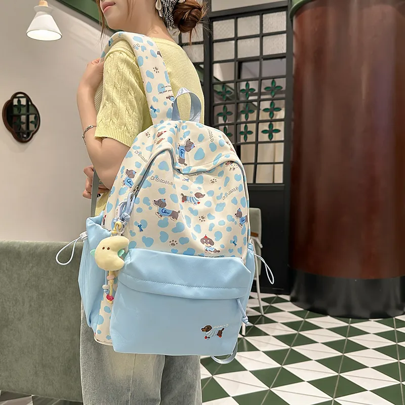 DCLOUD Nylon Backpack Regular Women's Multicolor-15