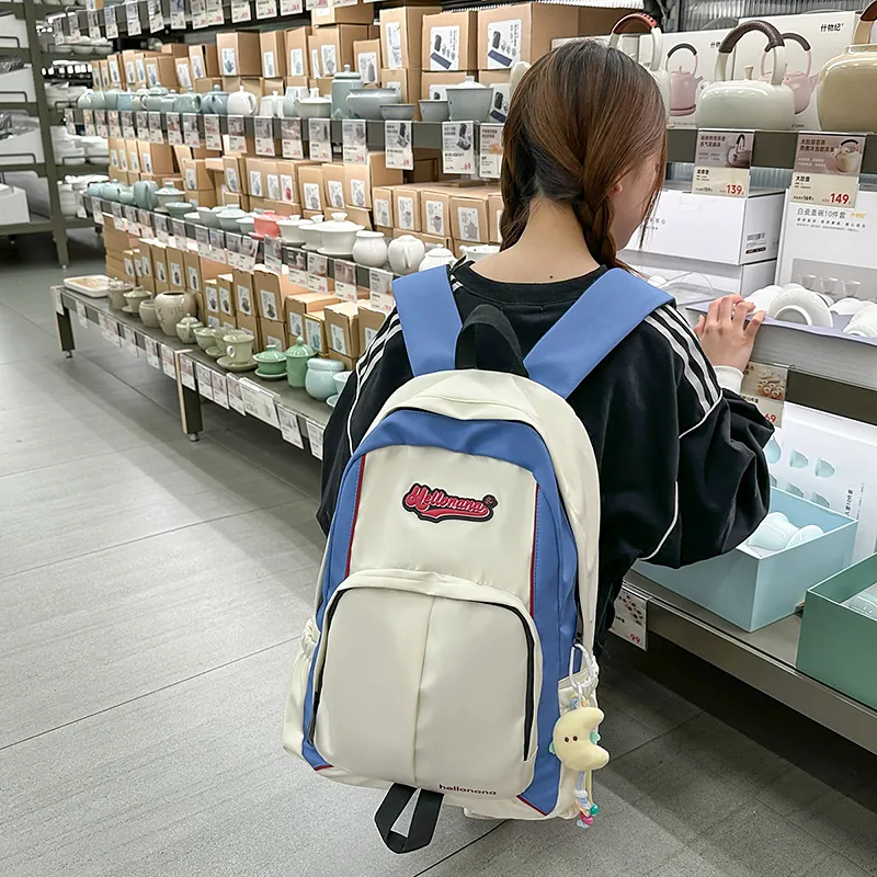 DCLOUD Nylon Backpack Regular Unisex Multicolor-8