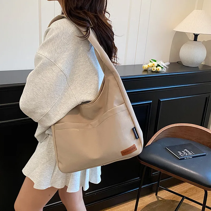 DCLOUD Canvas Bag Tote Shoulder Bag Unisex Multicolor-24